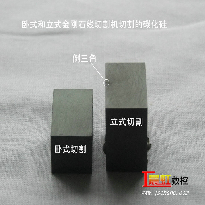 臥式和立式金剛石線切割機(jī)切割的碳化硅比較